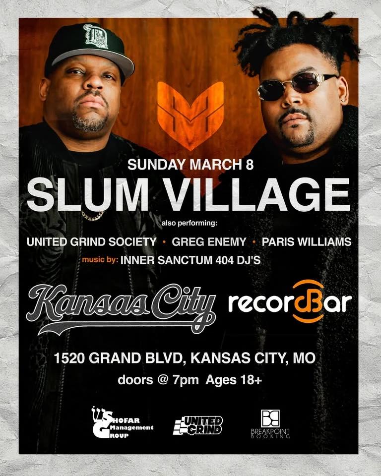 Slum Village, Greg Enemy, Paris Williams w/ guests