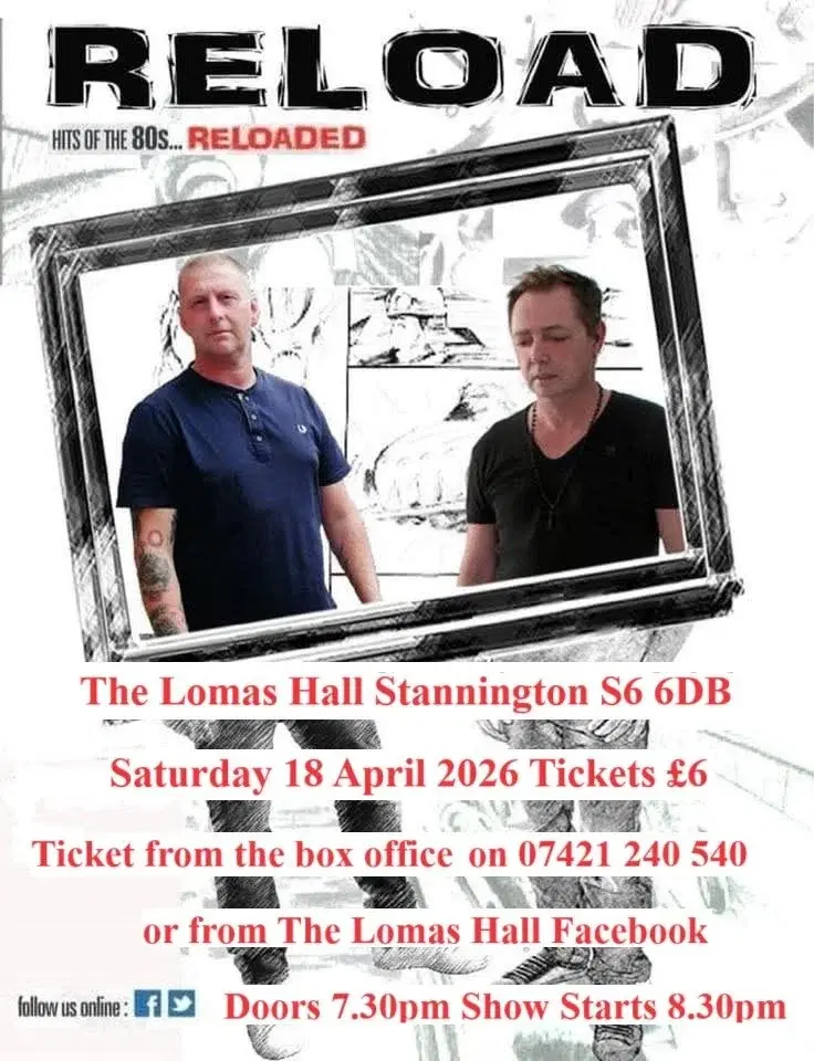 Reload - back to the 80's £6 per ticket