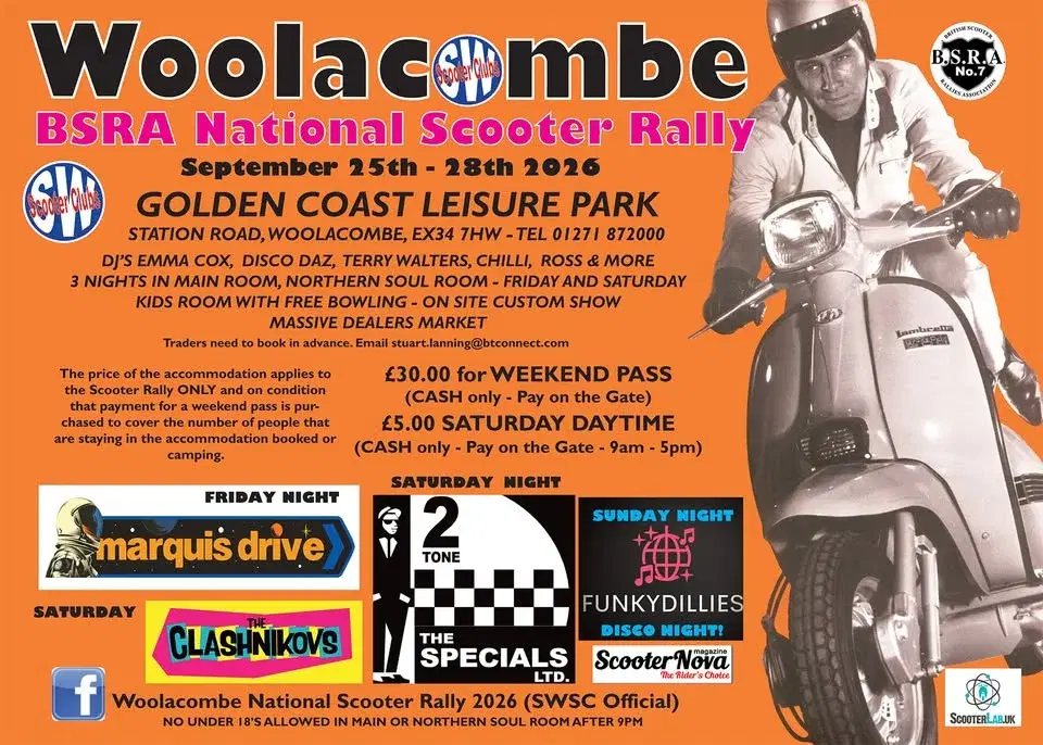 Woolacombe National Scooter Rally 2026