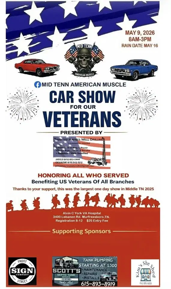 4th Annual Mid Tenn American Muscle all vehicle Car Show