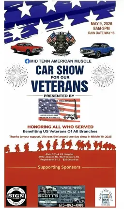4th Annual Mid Tenn American Muscle all vehicle Car Show