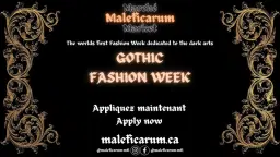 GOTHIC FASHION WEEK & Marché Maleficarum Market
