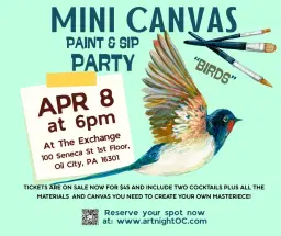 ART NIGHT: Mini Canvas Paint & Sip