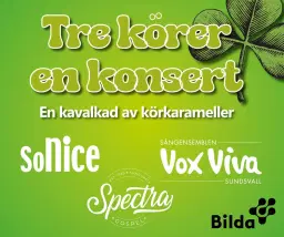 Tre körer, en konsert - med Vox Viva, Spectra Gospel och SoNice