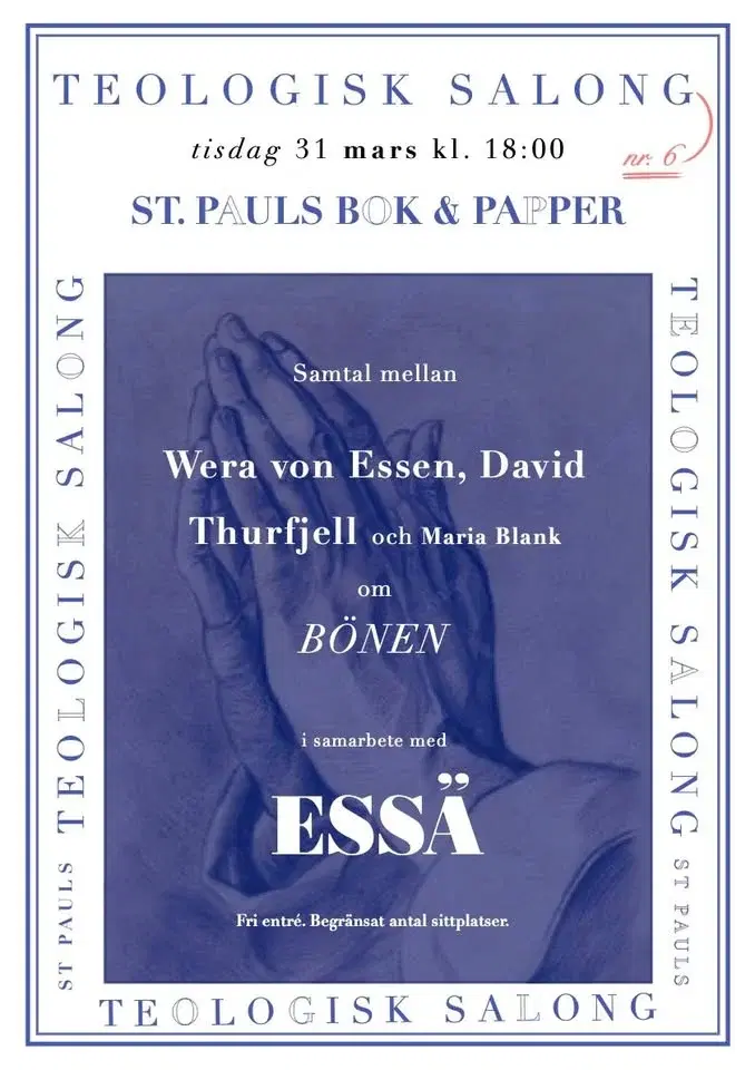 Teologisk Salong #6: Med Wera von Essen & David Thurfjell