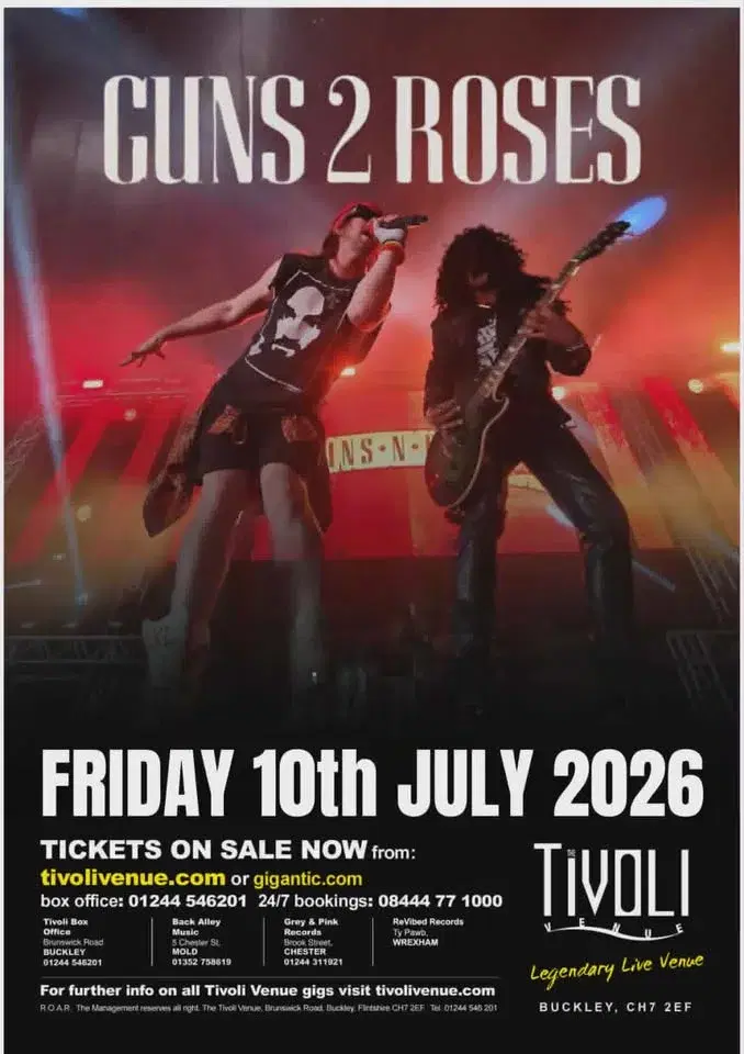 Guns 2 Roses | The Tivoli, Buckley