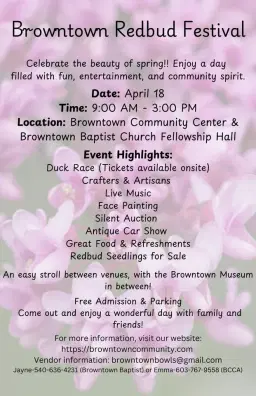 Browntown Redbud Festival