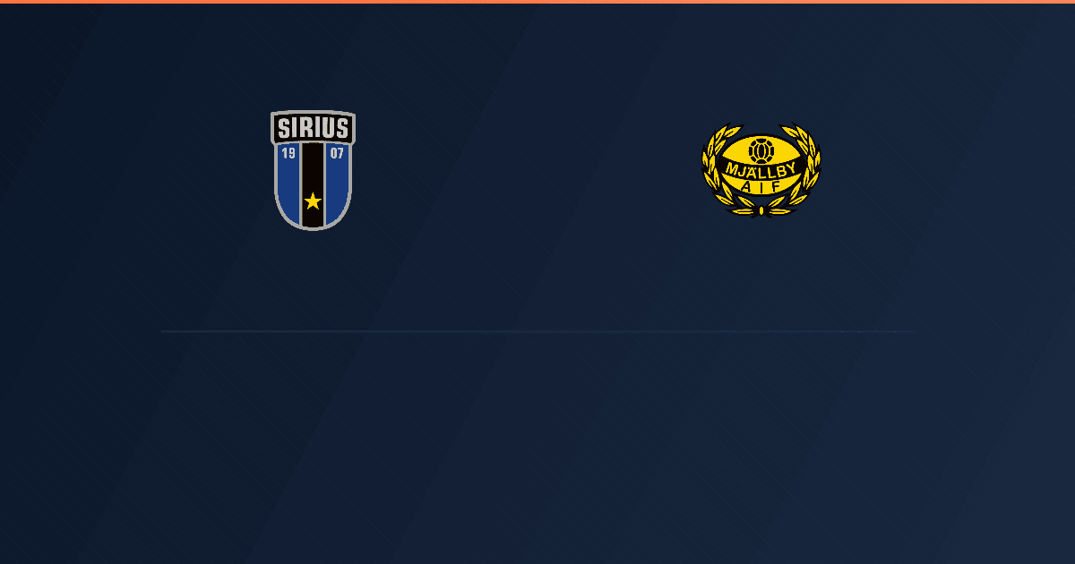 Sirius vs Mjällby
