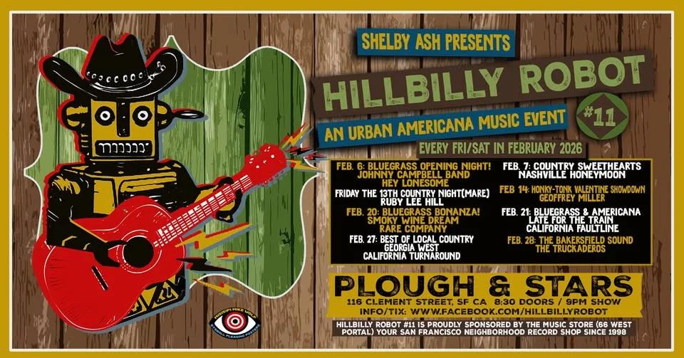 HiLLBiLLY ROBOT #11 "Bluegrass Bonanza!" Smoky Wine Dream + Rare Company