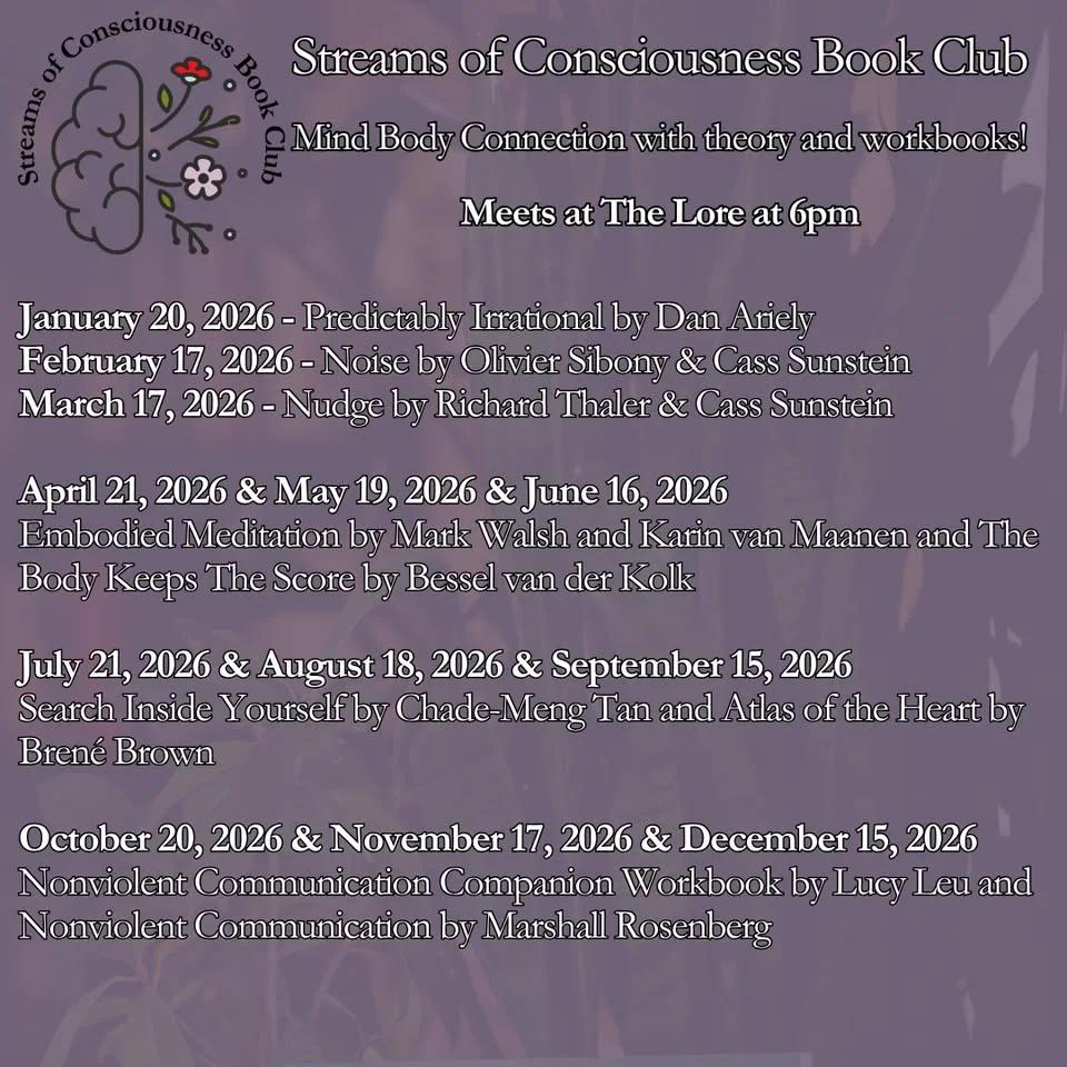 Streams of Consciousness Book Club at The Lore