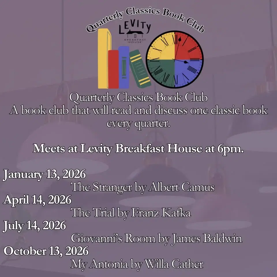 Quarterly Classics Book Club at Levity