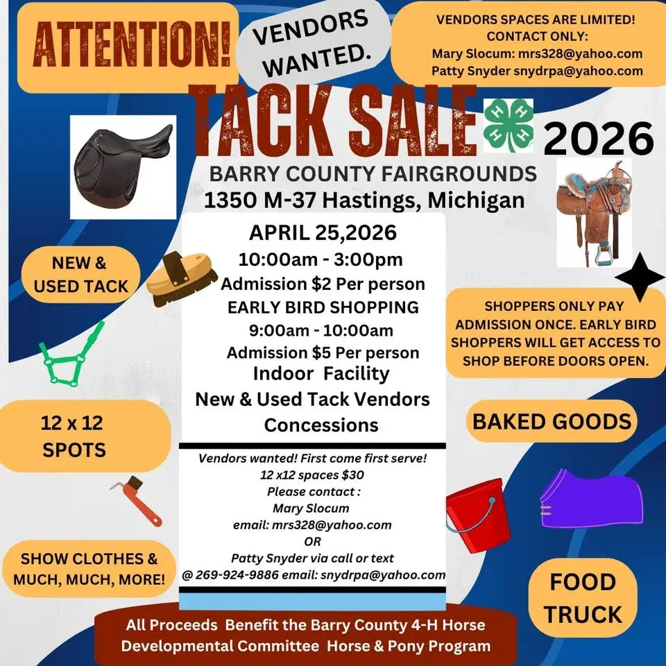 Barry county tack sale!