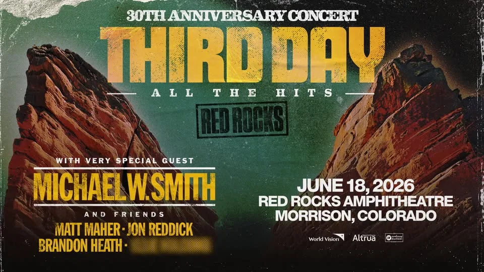 THIRD DAY 30th Anniversary at Red Rocks 2026