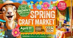 Brown's Spring Craft Market (FREE to park and shop)
