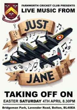 Just Jane live at FCC (Easter Saturday)