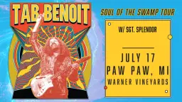 Tab Benoit at Warner Vineyards