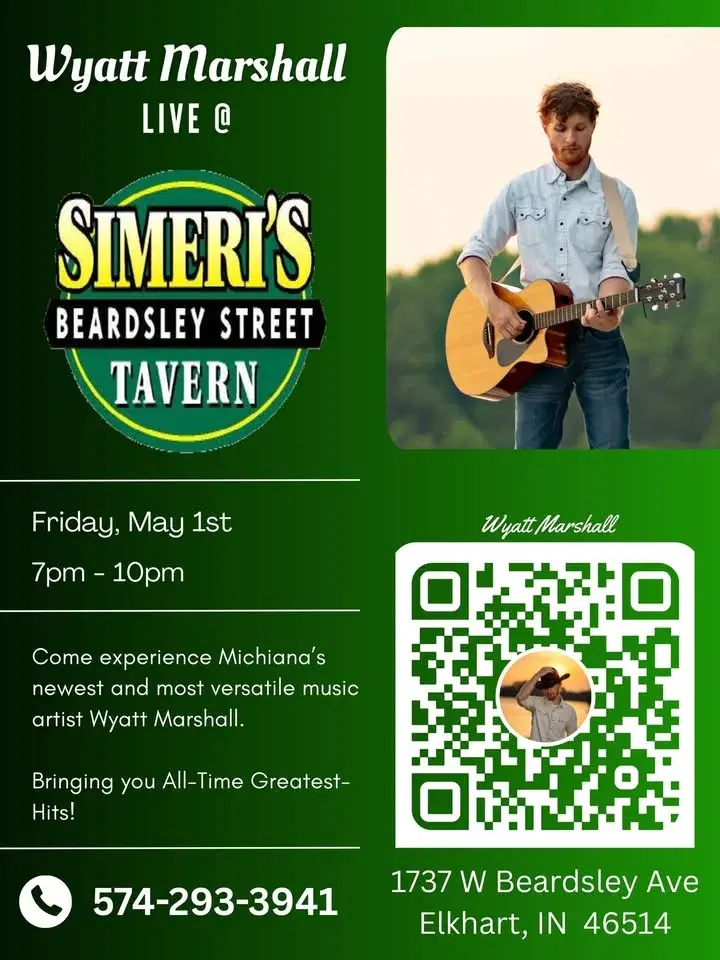 Wyatt Marshall SINGS a silly song @ Simeri’s