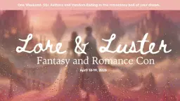 Lore and Luster | Fantasy and Romance BookCon