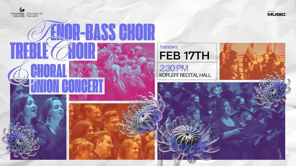 Tenor-Bass Choir, Treble Choir & Choral Union Concert