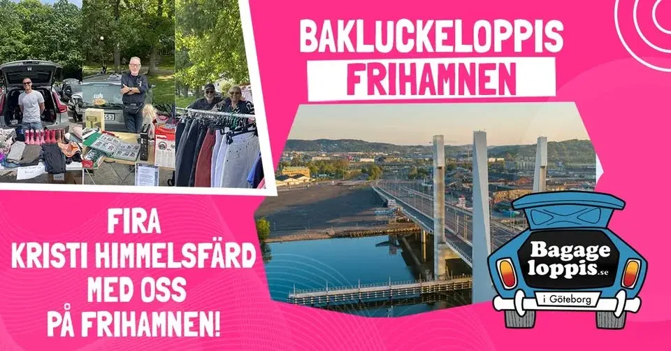 Bagageloppis Frihamnen 14 MAJ Kristi Himmelfärdsdag