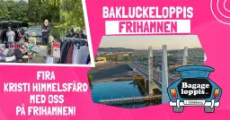 Bagageloppis Frihamnen 14 MAJ Kristi Himmelfärdsdag