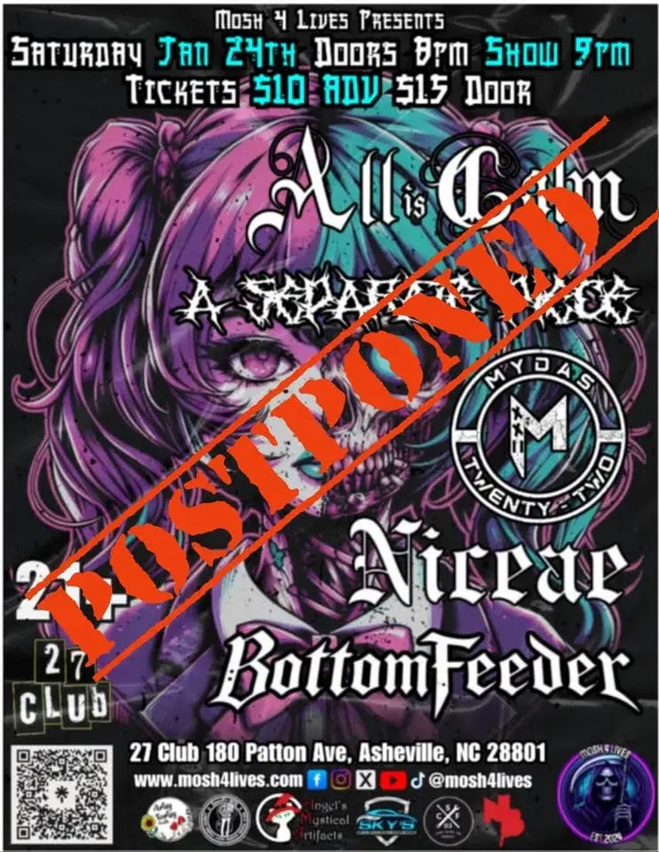 All is Calm, A Separate Piece, Mydas XXII, Niceae, Bottomfeeder