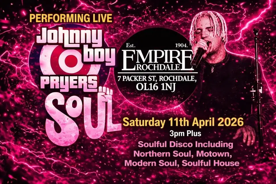 Johnny Boy Live At The Rochdale Empire , Saturday 11th April 3pm