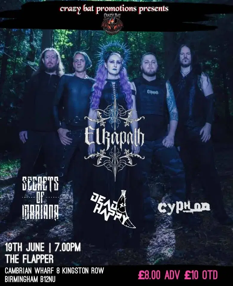 Elkapath @ The Flapper birmingham Elkapath/Secrets of Mariana/Dead Happy/Cyphon
