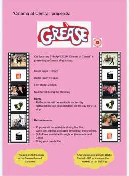 Cinema at Central: Grease Singalong! 🎤