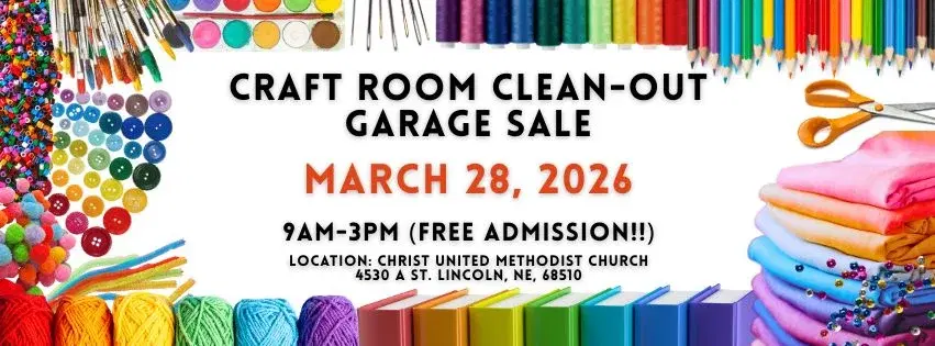 Craft Room Clean-out Garage Sale - Spring Edition!
