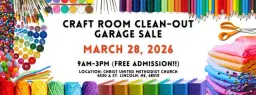 Craft Room Clean-out Garage Sale - Spring Edition!