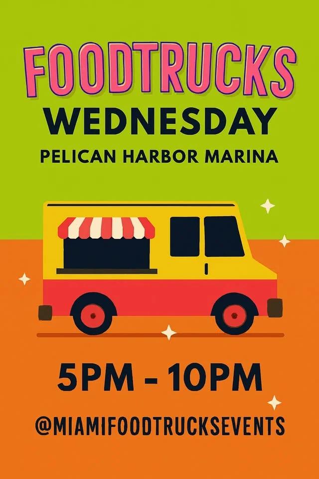 Food Trucks Wednesdays Pelican Harbor Marina