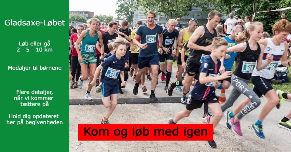 ❤️ Gladsaxe-Løbet 2026 - Løbefesten for hele familien ❤️