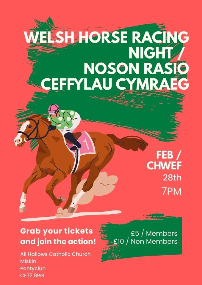 Glamorgan YFC Welsh Horse Racing Night - Noson Rasio Ceffylau Cymraeg π΄σ §σ ’σ ·σ ¬σ ³σ Ώπ