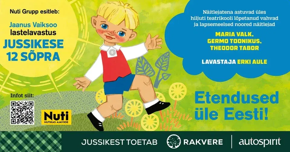 Lastelavastus ”Jussikese 12 sõpra”