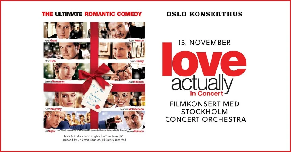 Love Actually™ in Concert 2026 med Stockholm Concert Orchestra live // Oslo Konserthus