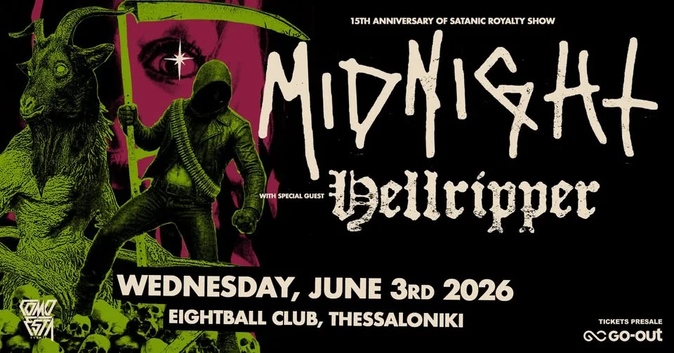 Midnight + Hellripper live in Thessaloniki