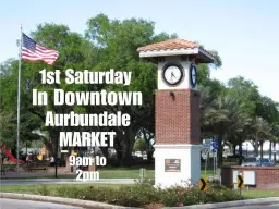 Auburndale's 1st Saturday April Market
