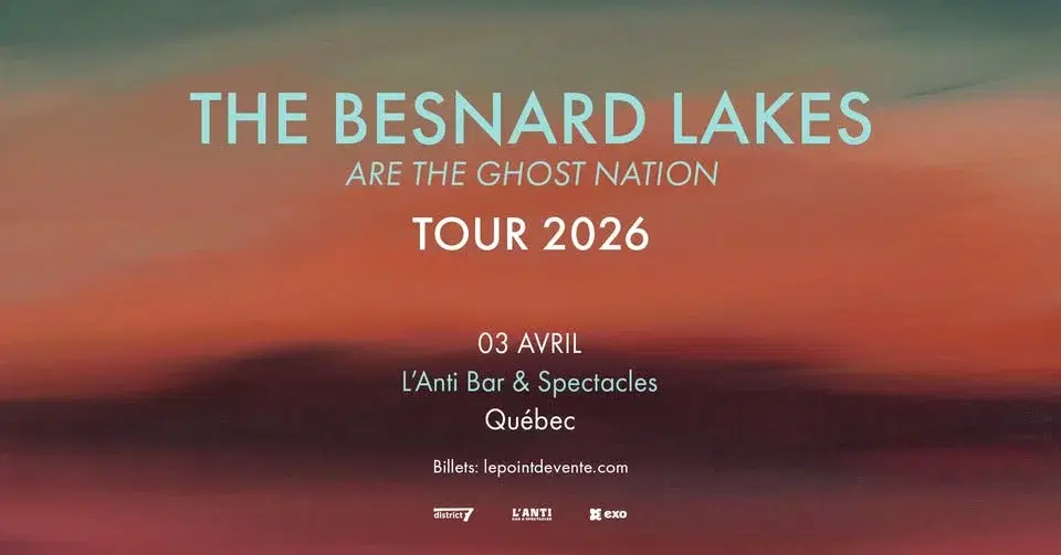 The Besnard Lakes // Vendredi 3 avril 2026 // L'Anti Bar & Spectacles