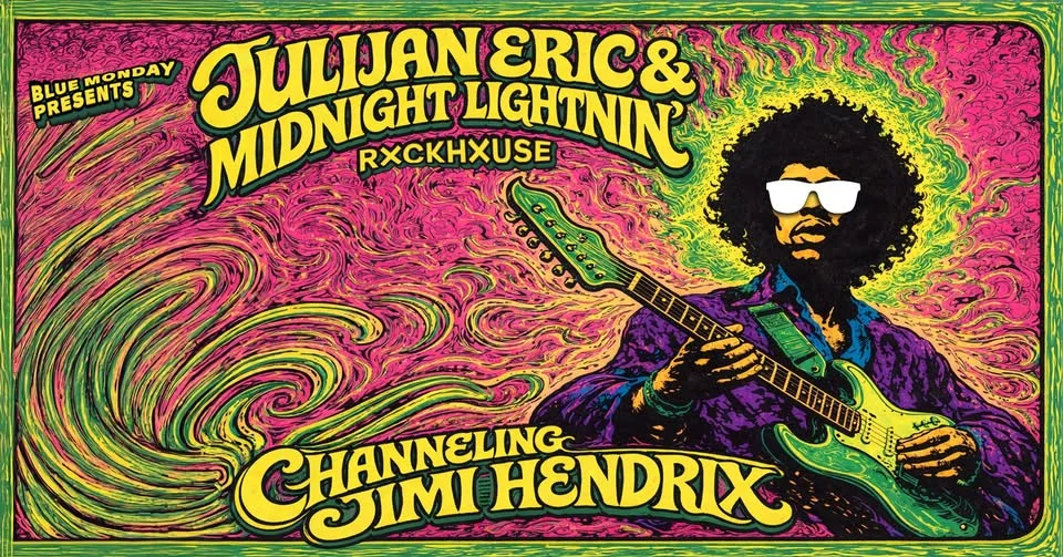 JULIJAN ERIC & MIDNIGHT LIGHTNIN' channeling JIMI HENDRIX • Blue Monday • Rockhouse Salzburg