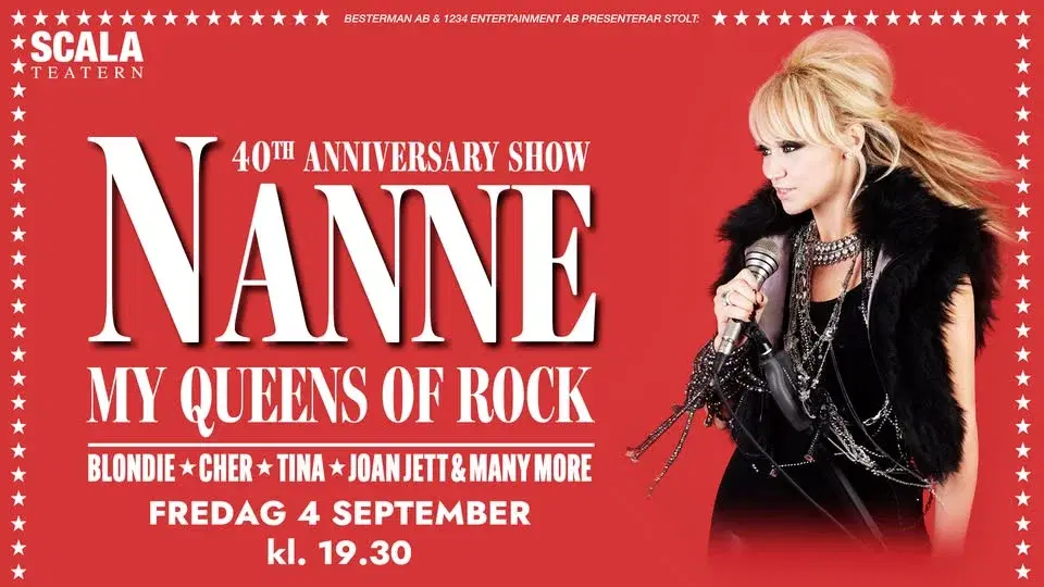 NANNE - MY QUEENS OF ROCK - SCALATEATERN KARLSTAD