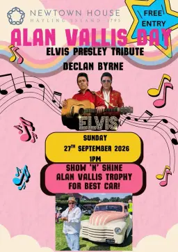 ALAN VALLIS DAY - ELVIS PRESLEY TRIBUTE - DECLAN BYRN - FREE ENTRY E