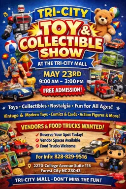 Tri-City Toy & Collectible Show at The Mall