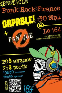 Capable et Pasdpanique s’allient pour offrir une soirée punk rock francophone au 164