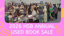 2026 HSB Annual Used Book Sale