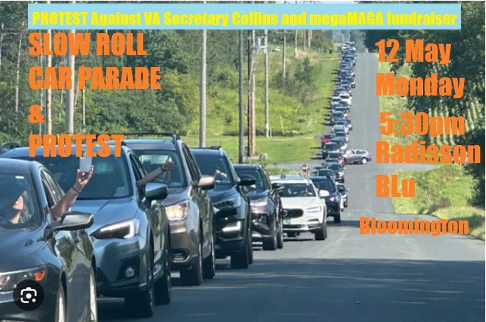 12 May 5:30pm Slow Roll Car Protest against megaMAGA Fundraiser