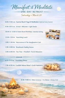 Manifestation Code 1 Day Meditation and Yoga Retreat