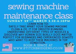 SEWING MACHINE MAINTENANCE WORKSHOP