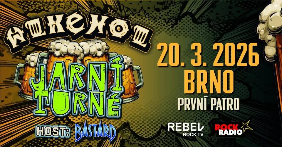 ALKEHOL- turné k CD "Připíjim", host kapela Bastard.
