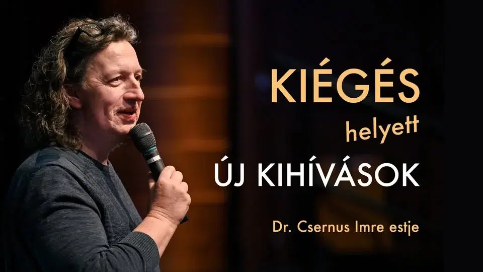 KIÉGÉS helyett... Dr. Csernus Imre estje Szombathelyen